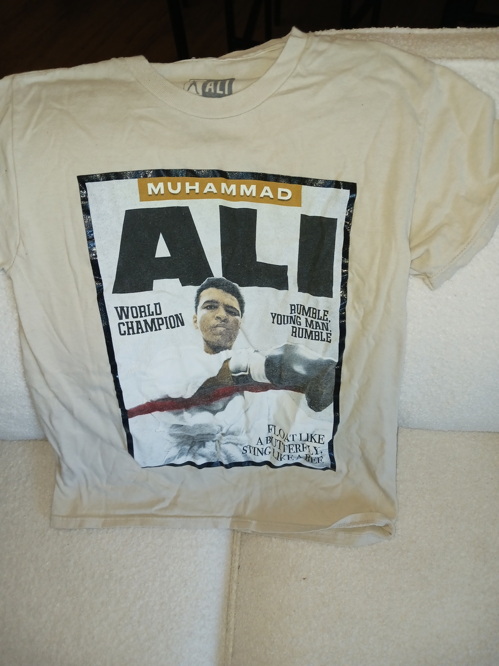Muhammad Ali Graphic Tee - Beige Men's Shirt